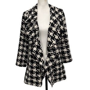Calvin Klein • Houndstooth Overcoat Size 2